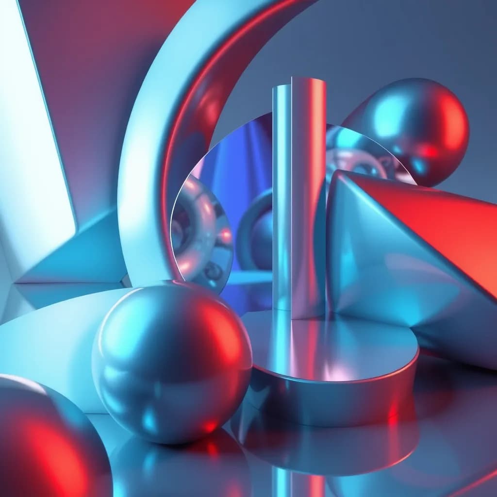 3D rendered abstract example