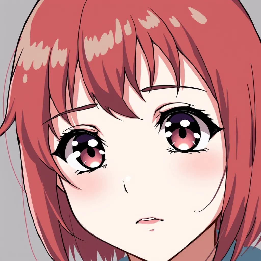 Anime style portrait example