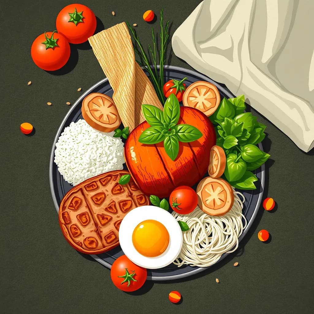 Food illustration example