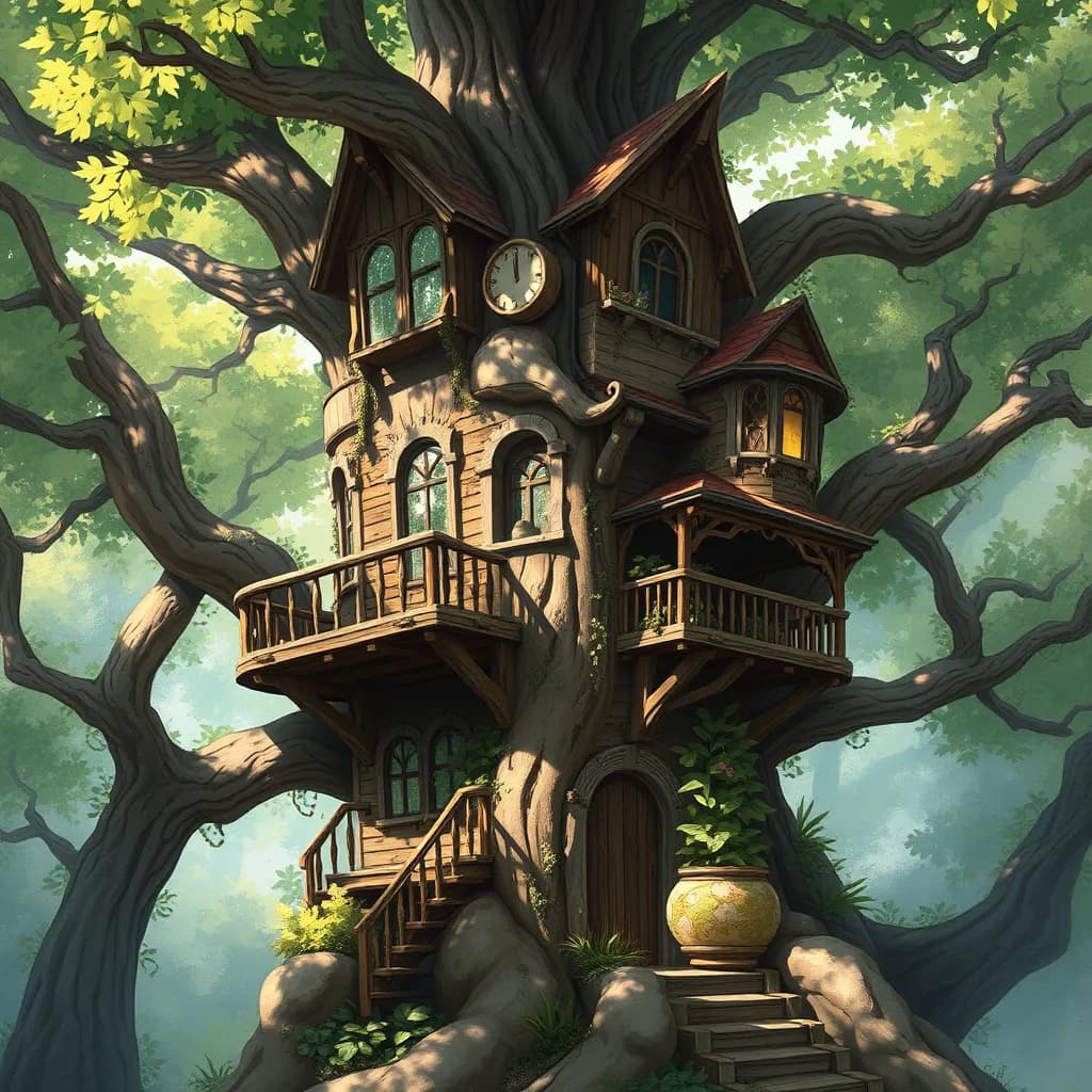 Treehouse illustration example