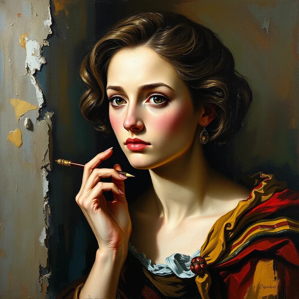 Example of oil painting style